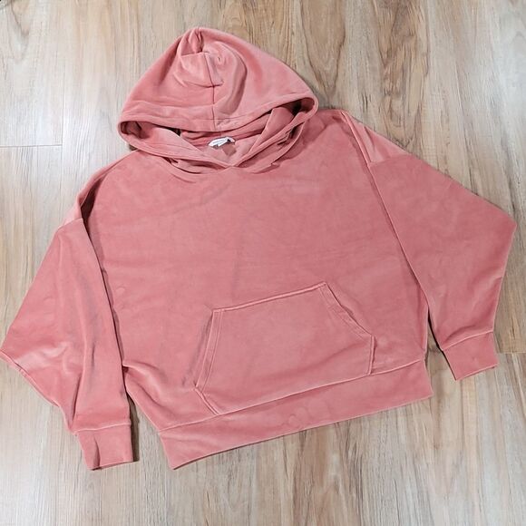 🔹️American Eagle Dusty Rose Long Sleeve Zippered Hoodie Small - Picture 3 of 11